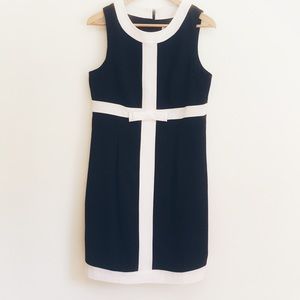 OC by OC black cocktail dress white trim 12
